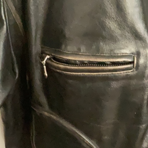 Laurence Roy vintage distressed lambskin motorcycle jacket - Picture 4 of 12